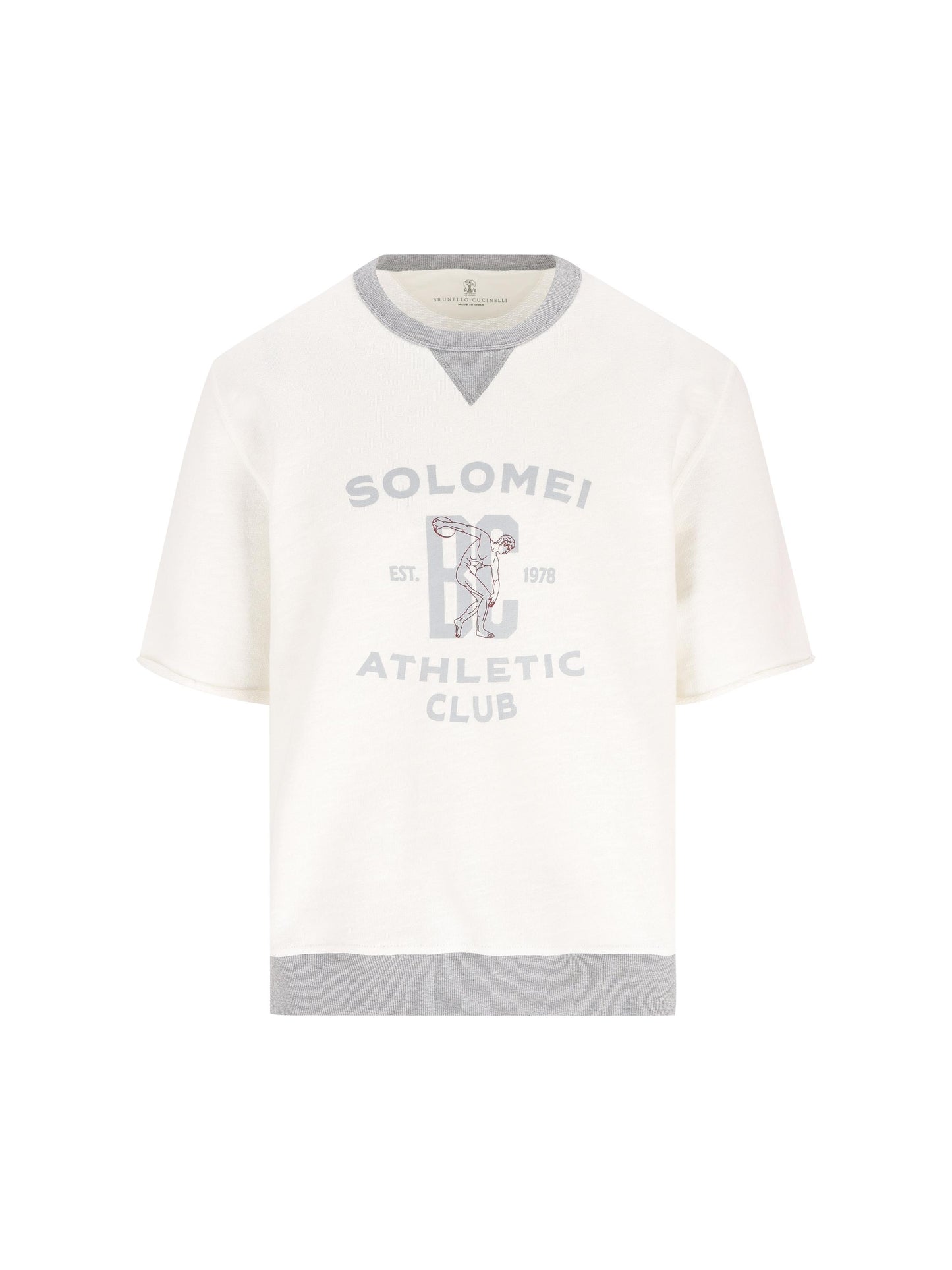 Maglia realizzata in cotone e lino. MR8313378G CTQ27 BRUNELLO CUCINELLI 