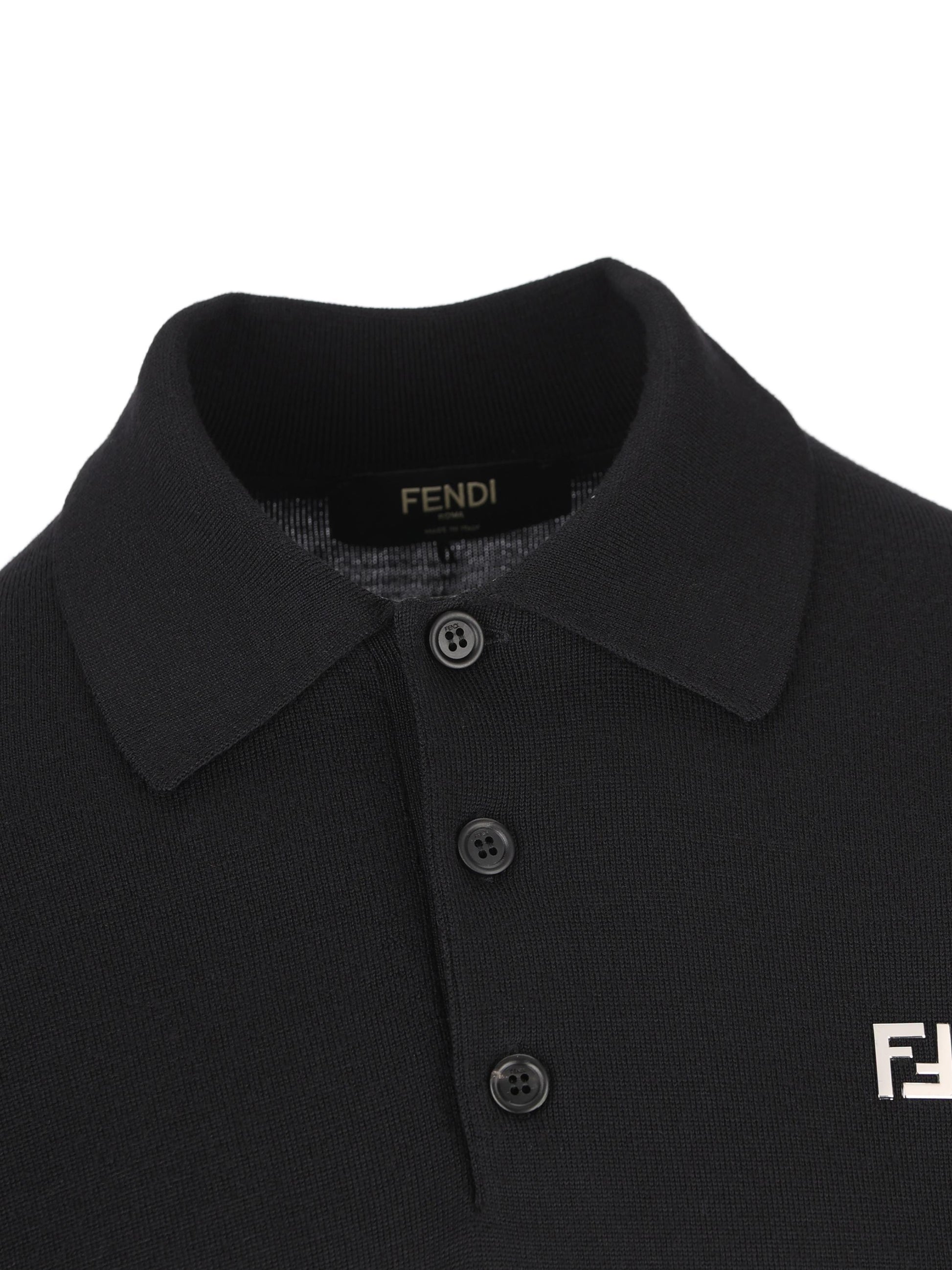 Polo realizzata in lana vergine ed elastan. FZC167 AU84F0QA1 FENDI 