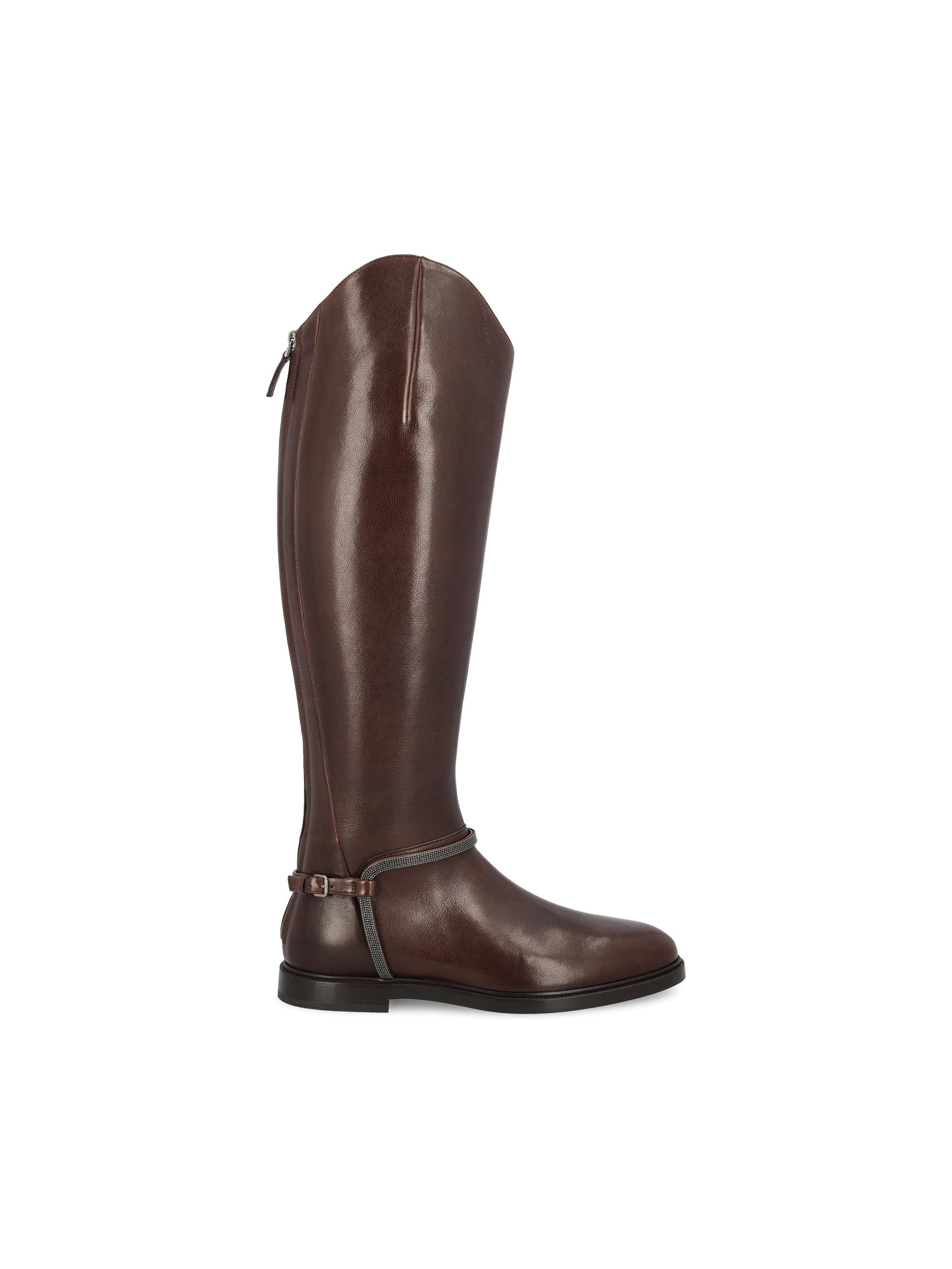 Boot in pelle Classic con Precious Spurs MZORC3118 C8279 BRUNELLO CUCINELLI 