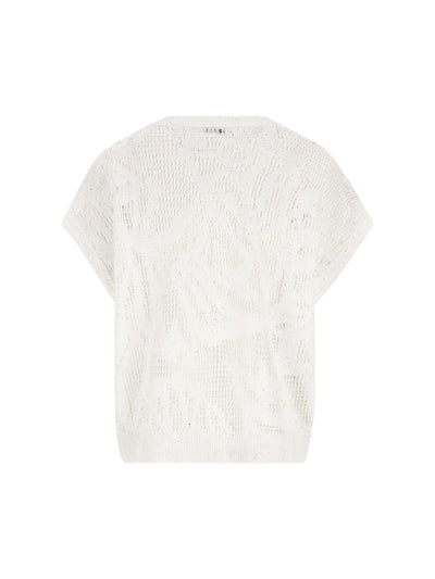 T-shirt Dazzling Water Lillies in maglia di lino e cotone MDT771010 C159 BRUNELLO CUCINELLI 