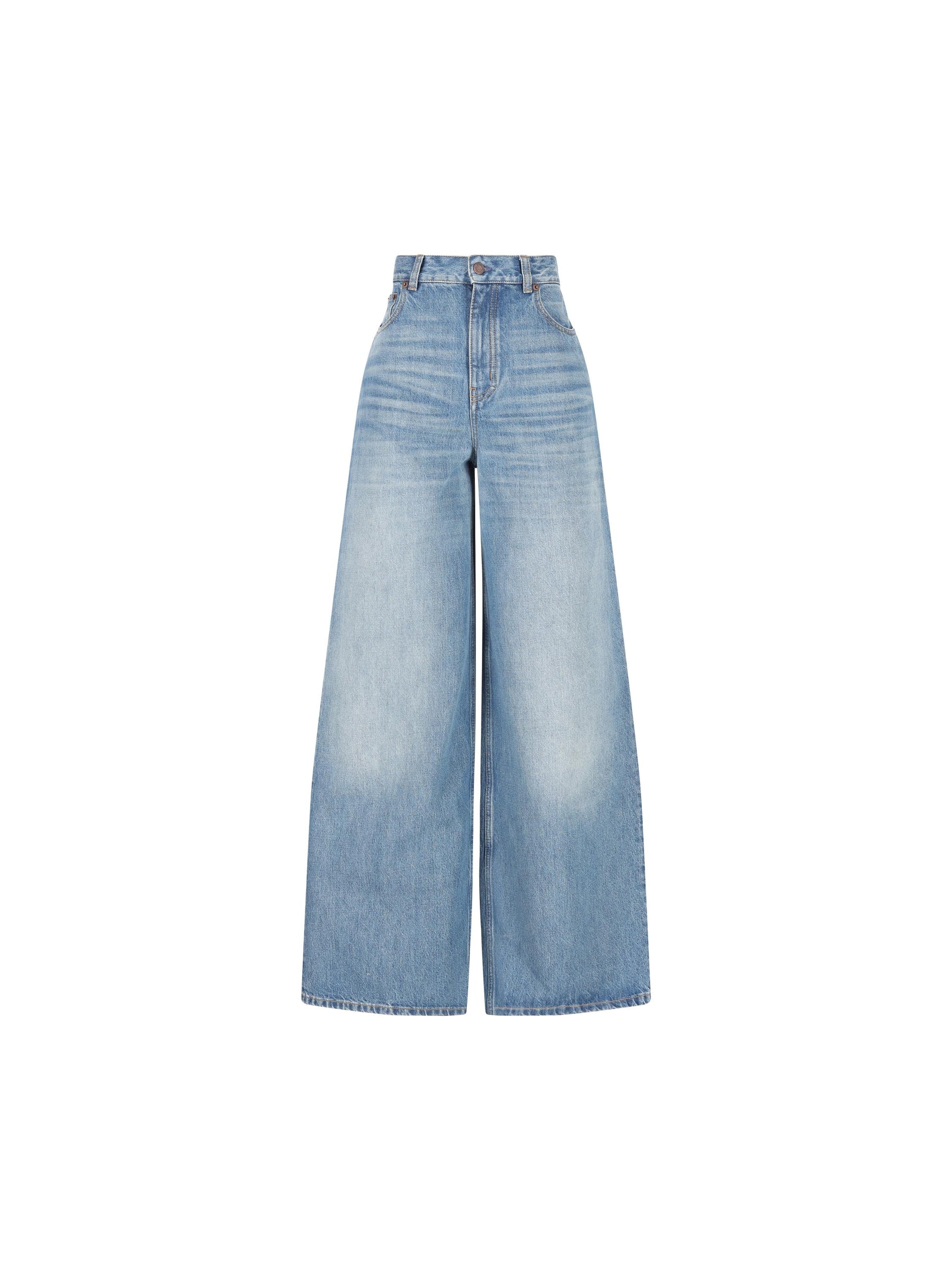 Jeans a gamba ampia e vita alta in denim CH26SDP02252 40R CHLOE' 