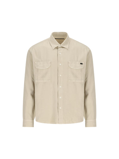 Camicia realizzata in lana vergine e cotone. MSH302A11 0638O310 MASSIMO OSTI STUDIO 