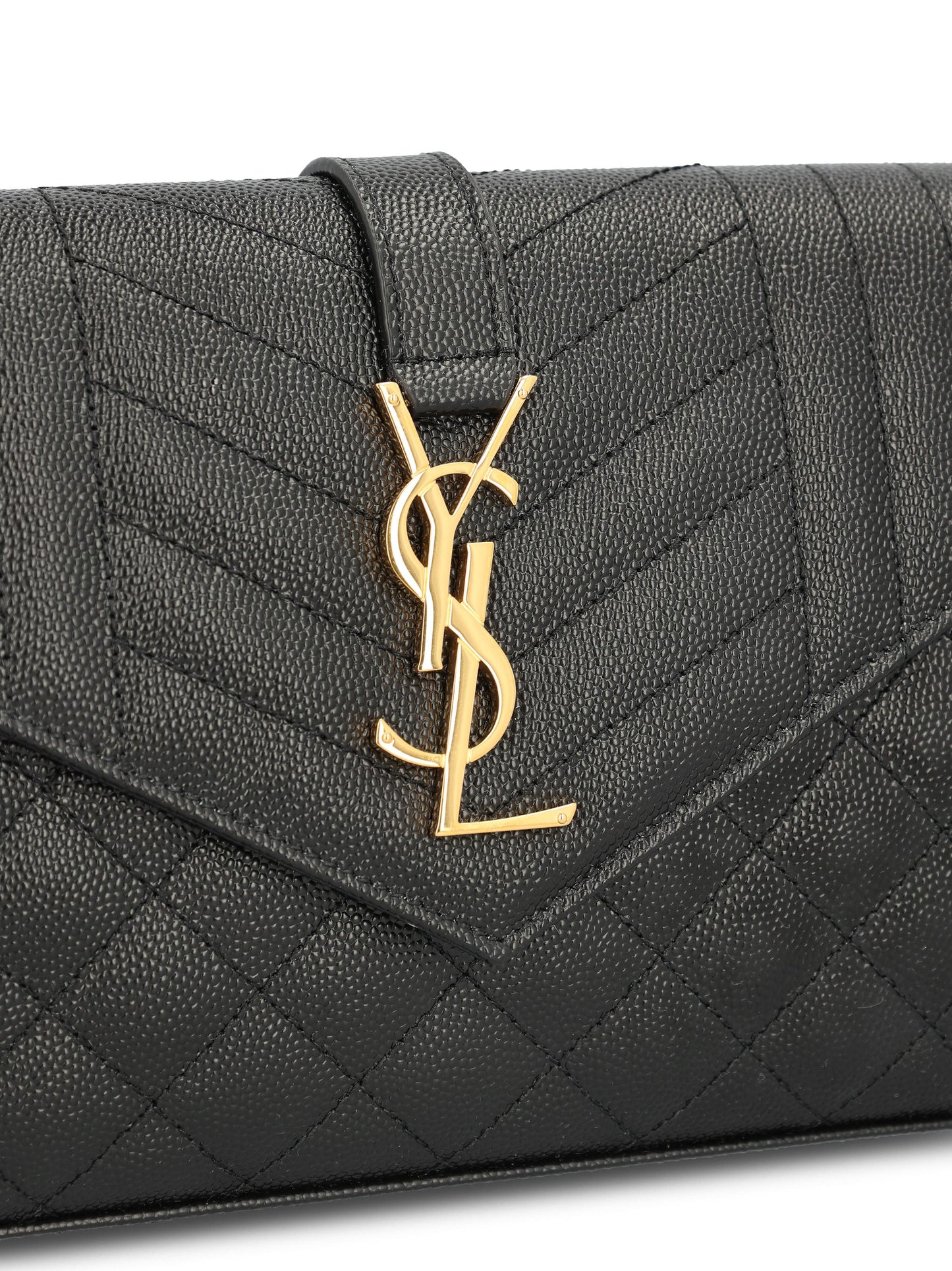 Pochette realizzata in pelle martellata. 620280 BOW911000 SAINT LAURENT 