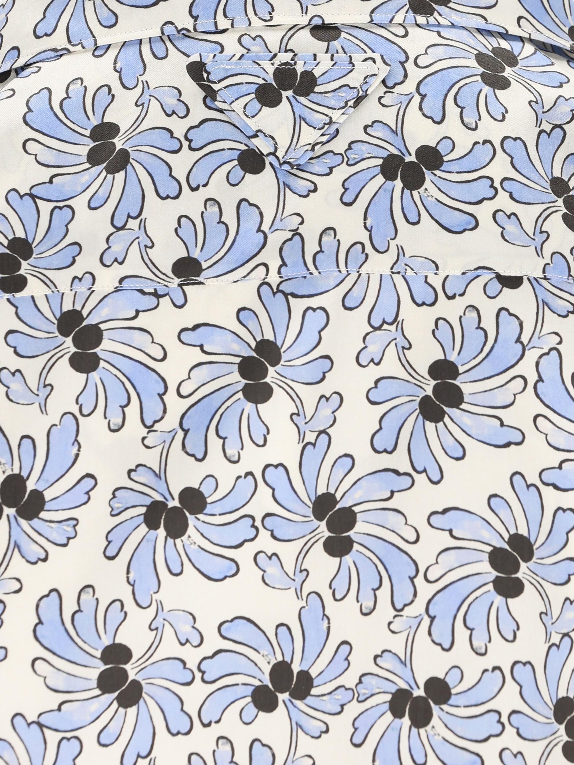 Camicia bowling stampata in misto cotone UCS414 19GUF0EL0 PRADA 