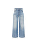 Jeans corti a vita alta in denim CH26SDP43252 40R CHLOE' 