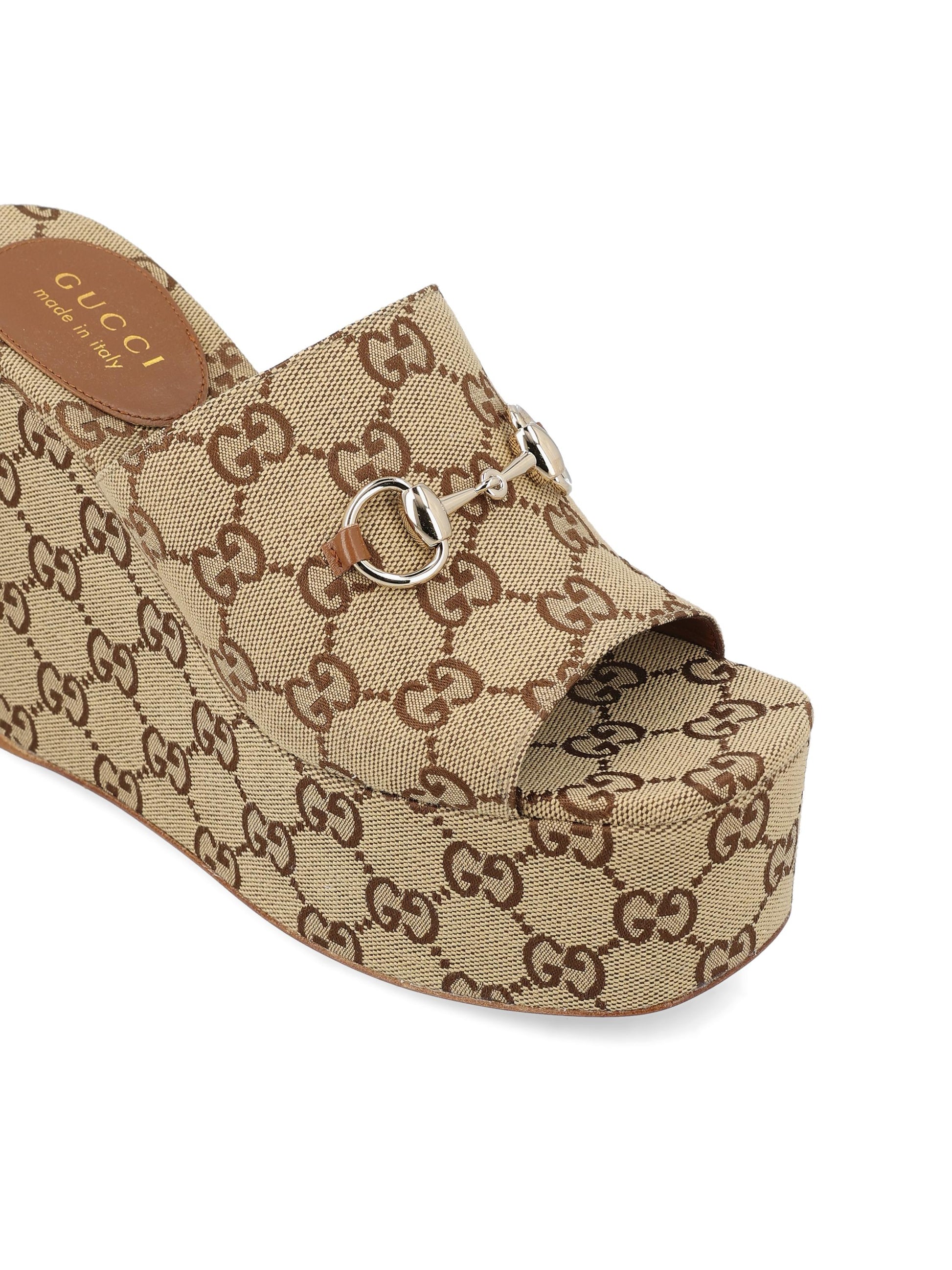 Sandali realizzati in tessuto GG 816328 FAB102547 GUCCI 