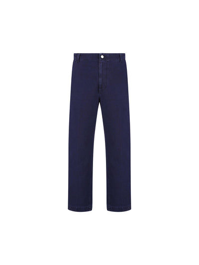 Pantaloni in Denim Délavé con Etichetta in Rilievo 835168 XDDA84447 GUCCI 