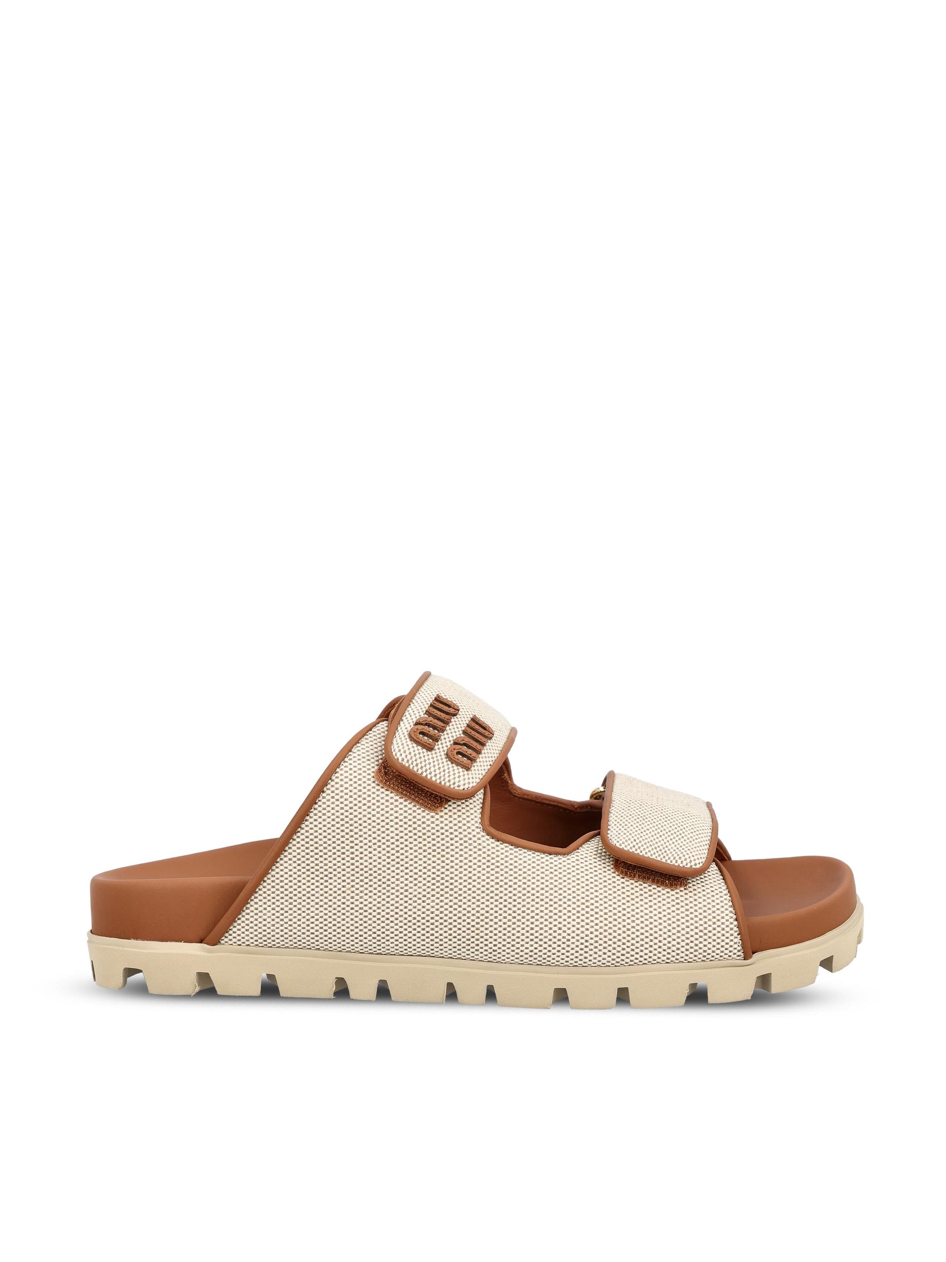 Sandali realizzati in cotone. 5XX658 Q1DF062F MIU MIU 