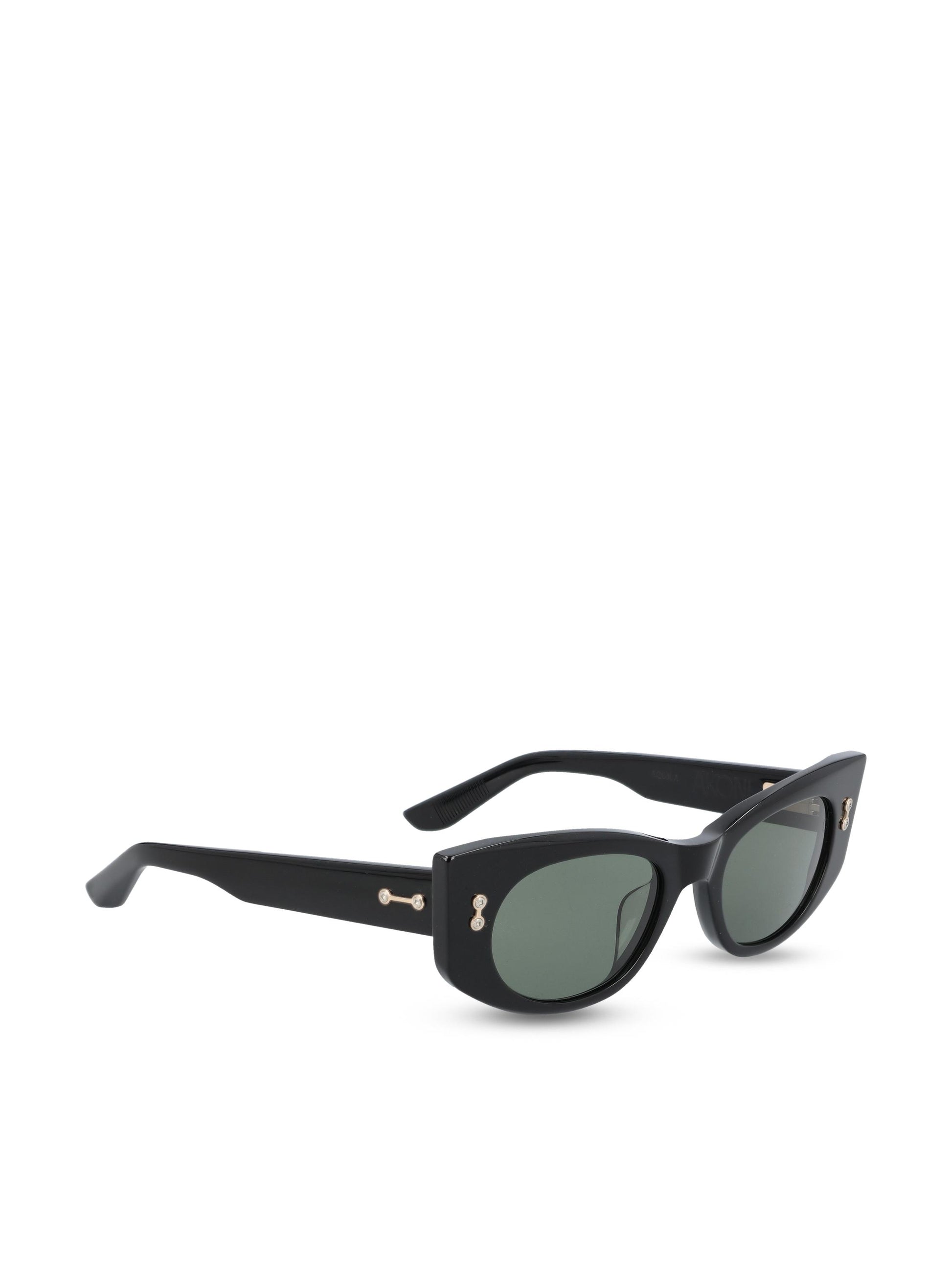 Occhiali da sole in acetato giapponese. AKS-103A-52 BLK AKONI 
