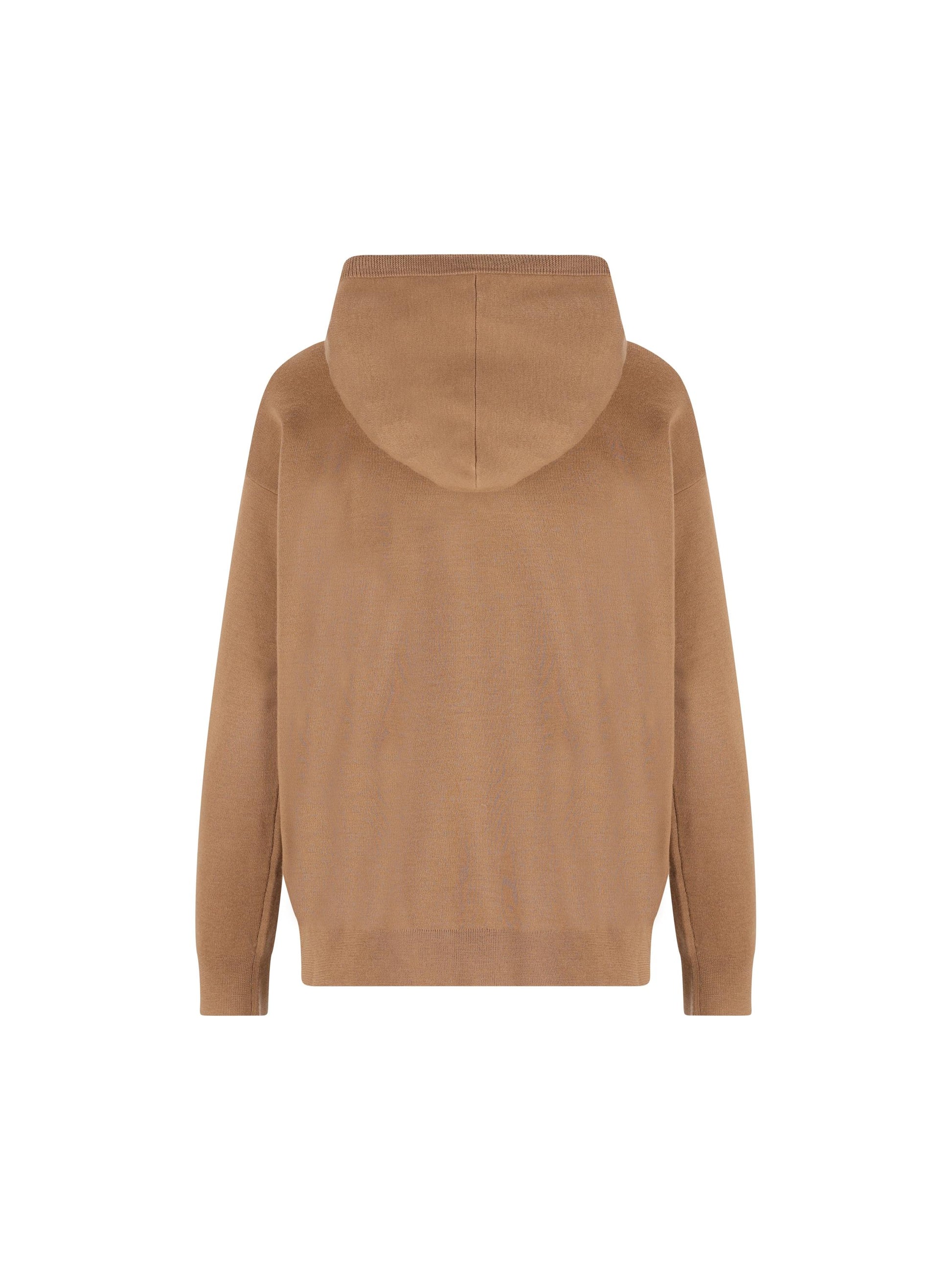 Felpa in Lana Vergine con Cappuccio e Logo in Velluto 2521366222600 013 MAX MARA 