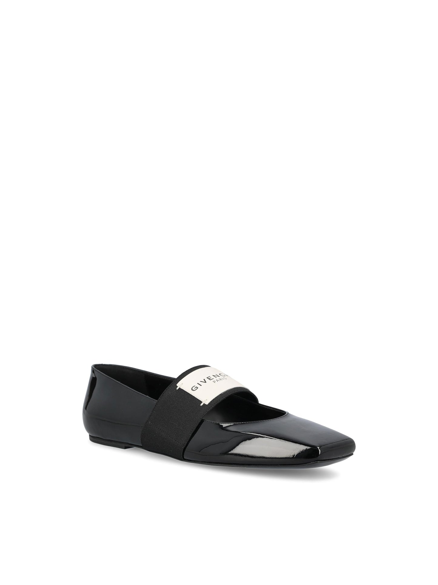 Ballerine Label in Pelle di Vitello Verniciata BE5010E2FF 001 GIVENCHY 