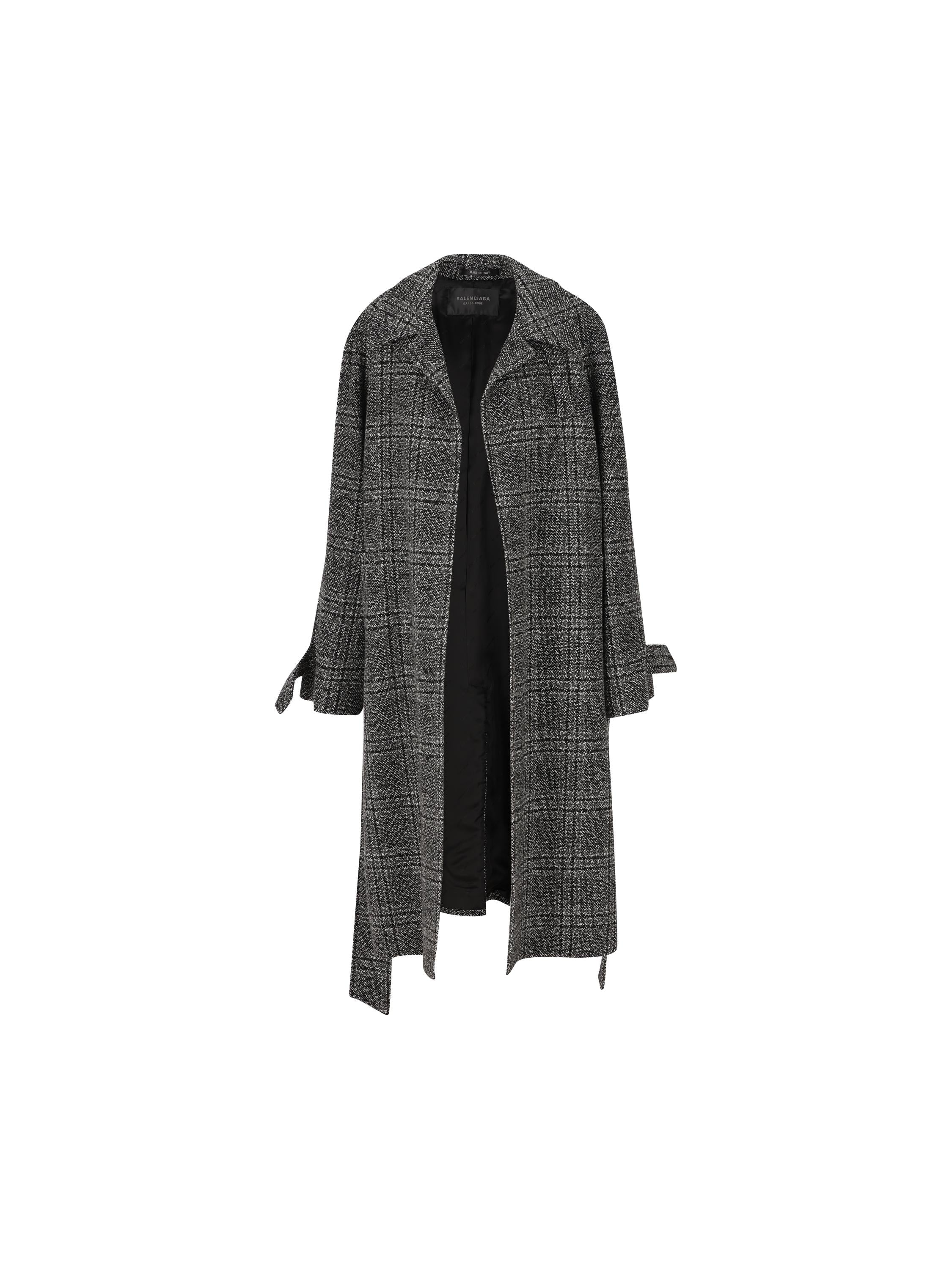 BALENCIAGA Raglan Coat One Layer In Vintage Wool