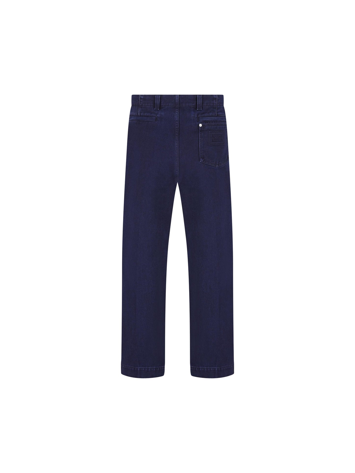 Pantaloni in Denim Délavé con Etichetta in Rilievo 835168 XDDA84447 GUCCI 