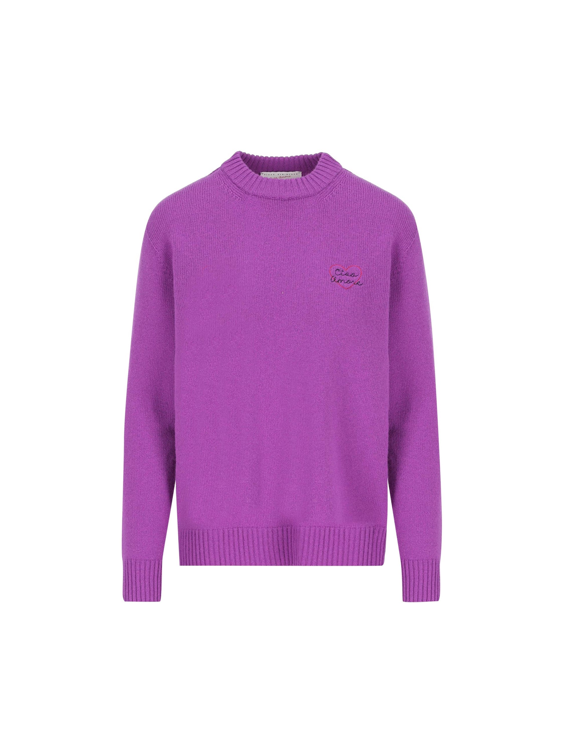 Pullover "Heartbeat" in cashmere. S25M10 08 GIADA BENINCASA 