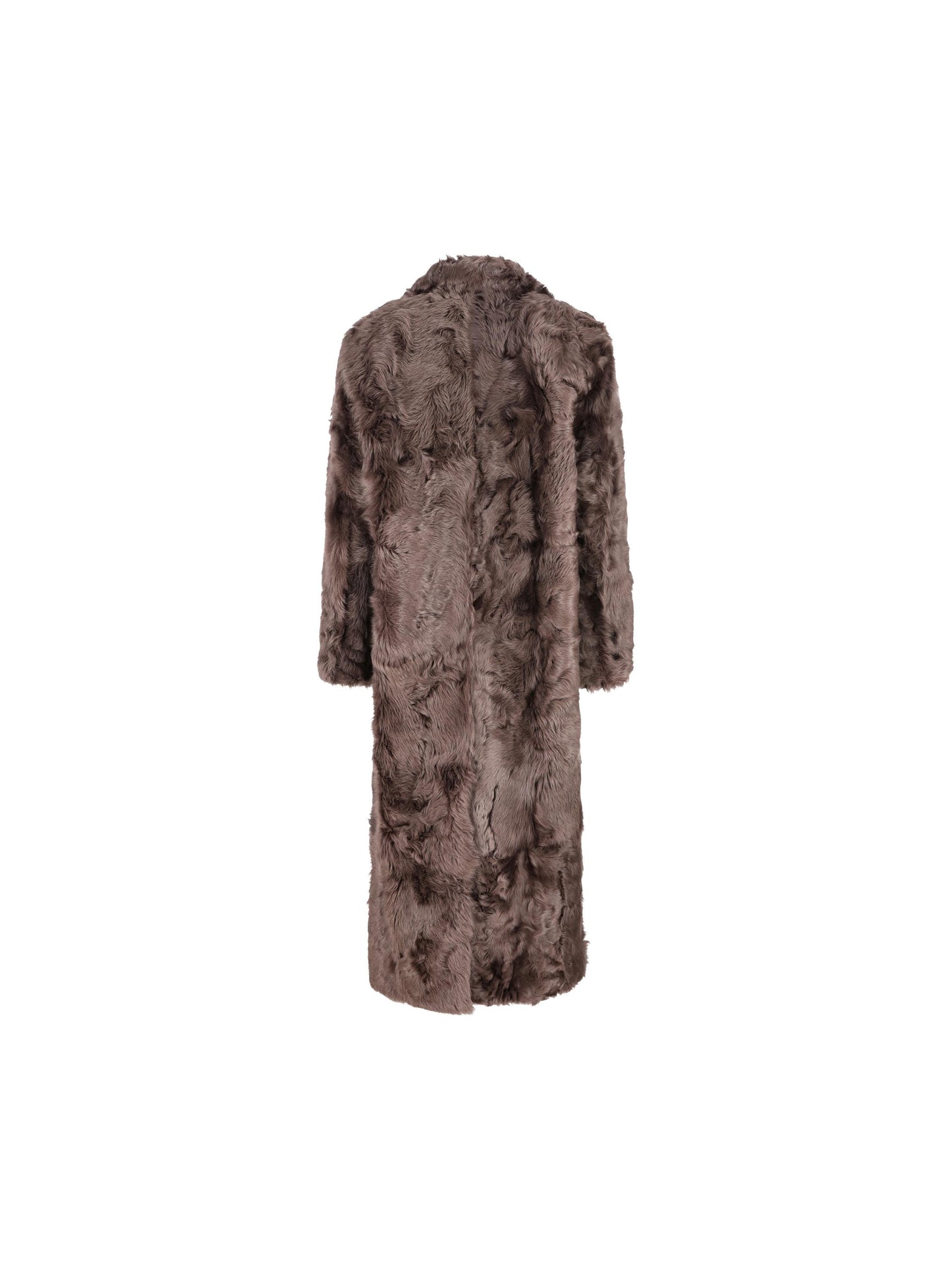 Cappotto in shearling Wavy con monile MPCHK9898 C4408 BRUNELLO CUCINELLI 