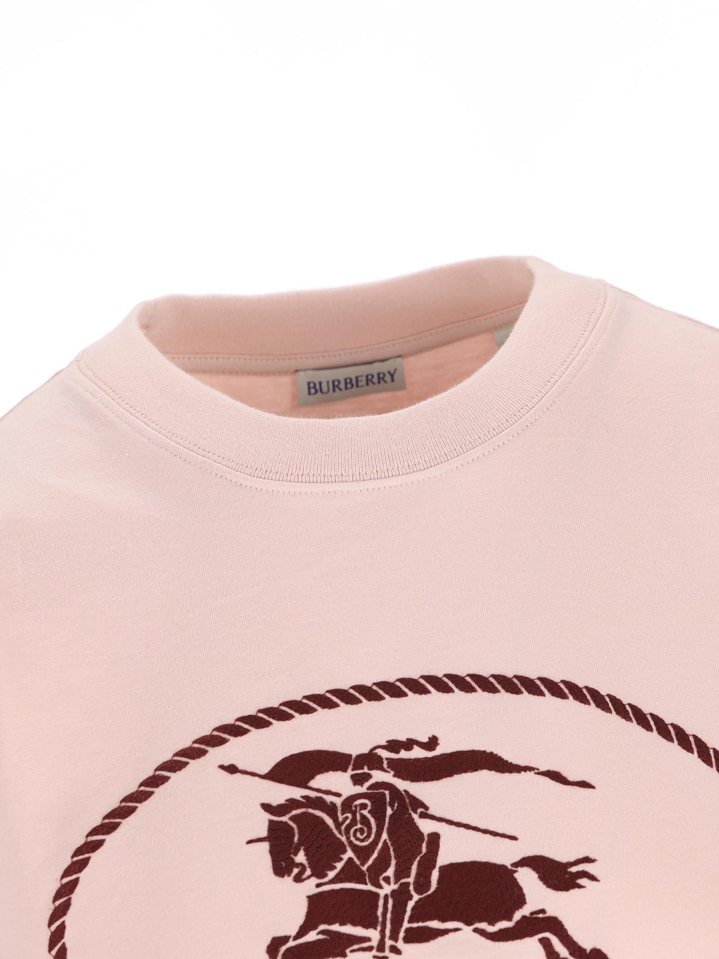 T-shirt in cotone con Knight Stamp 8110925 C2989 BURBERRY 