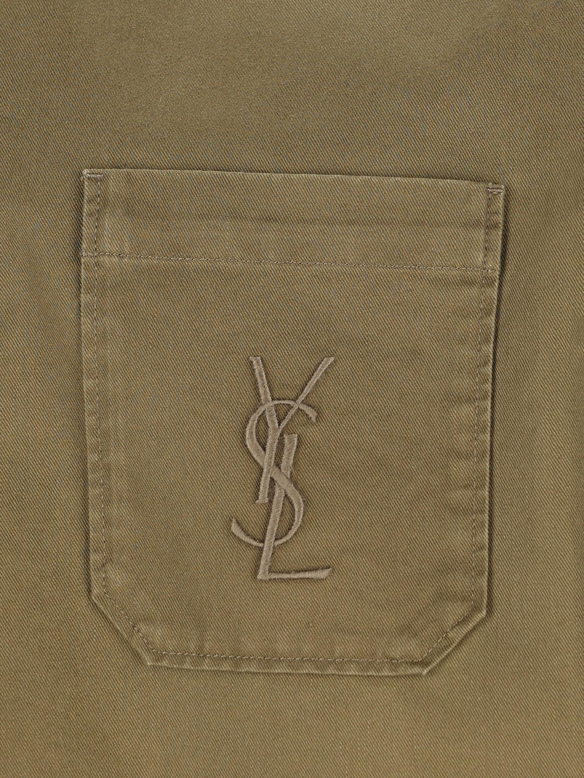 Overshirt realizzata in cotone e lino. 838697 Y253W3530 SAINT LAURENT 