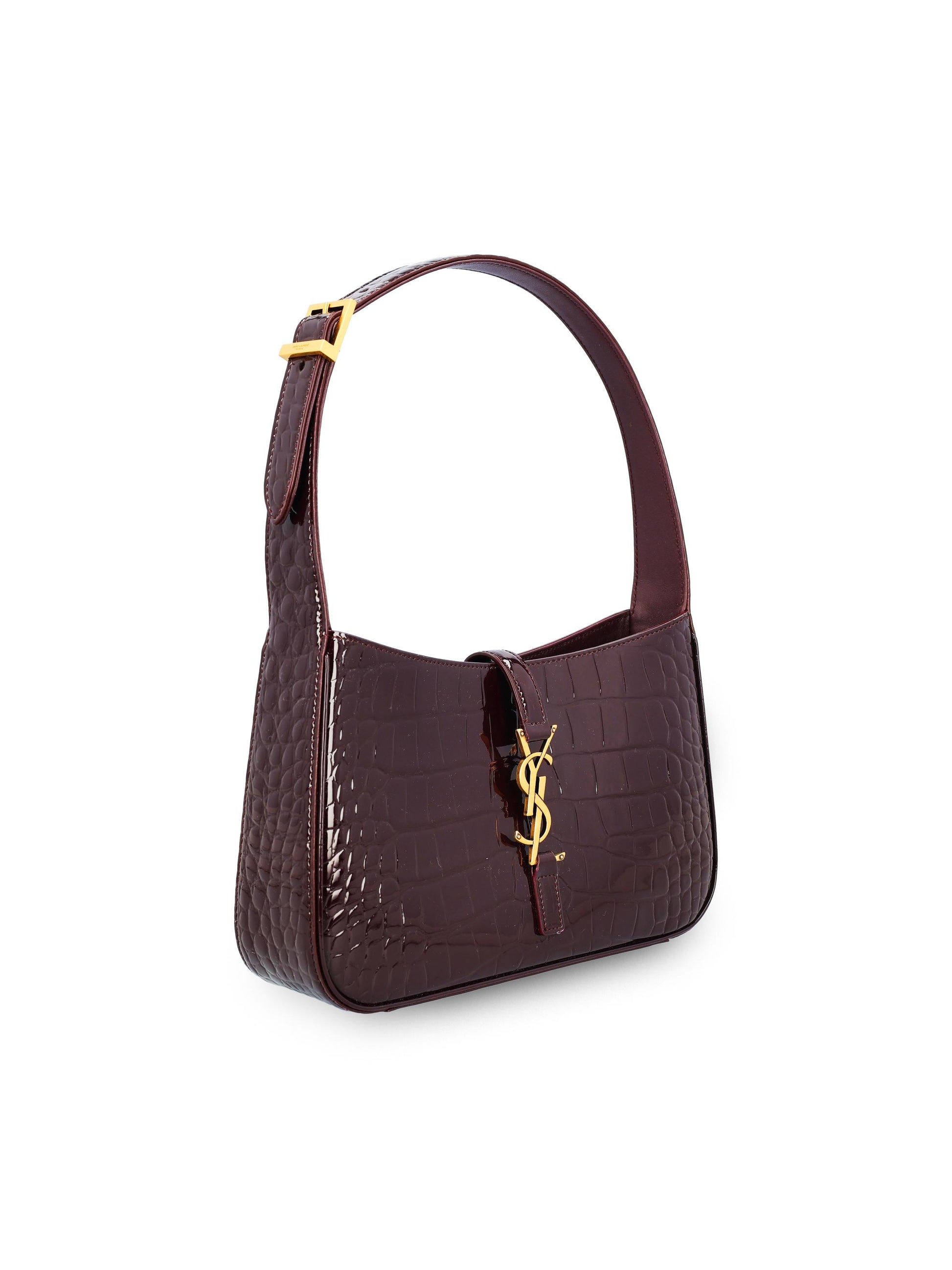 Borsa LE 5 À 7 in vernice goffrata coccodrillo. 657228 AAGKR6581 SAINT LAURENT 