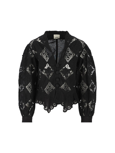 Blusa realizzata in cotone. 26EHT0856FA-D2J01I 01BK ISABEL MARANT 