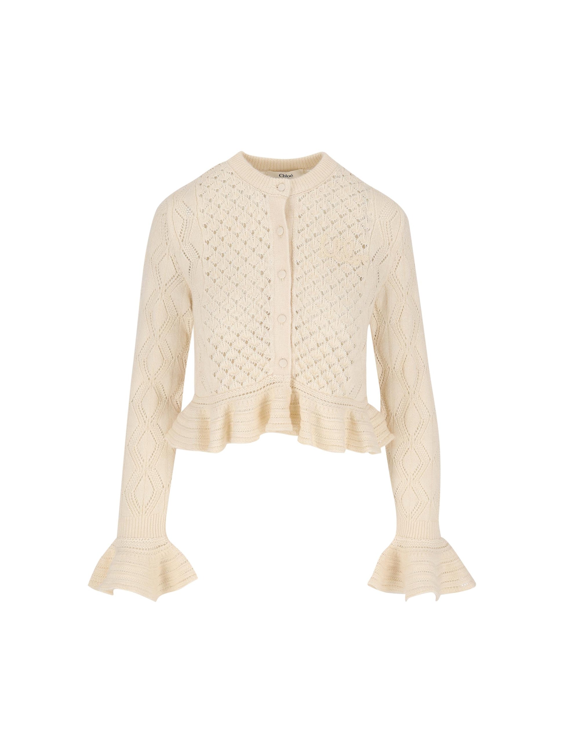 Cardigan realizzato in cotone e lana. CH25AMC01590 107 CHLOE' 