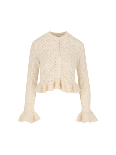 Cardigan realizzato in cotone e lana. CH25AMC01590 107 CHLOE' 