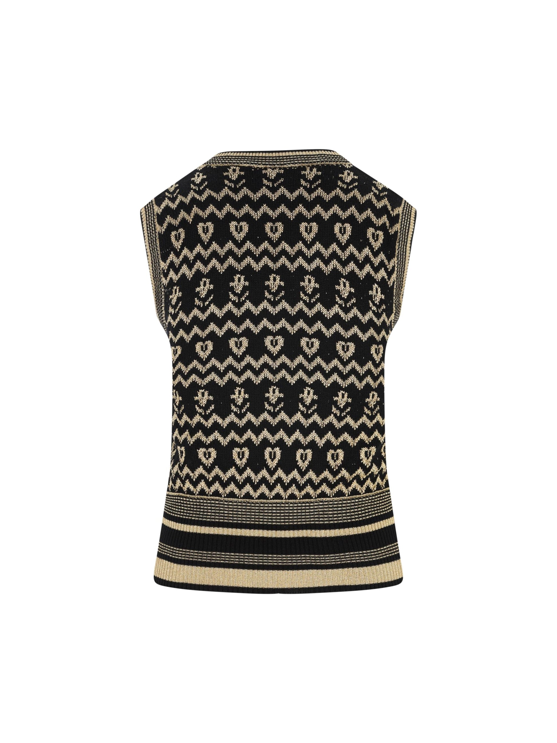 Gilet jacquard in lana 7B3KM06C9H0 G14 VALENTINO GARAVANI 