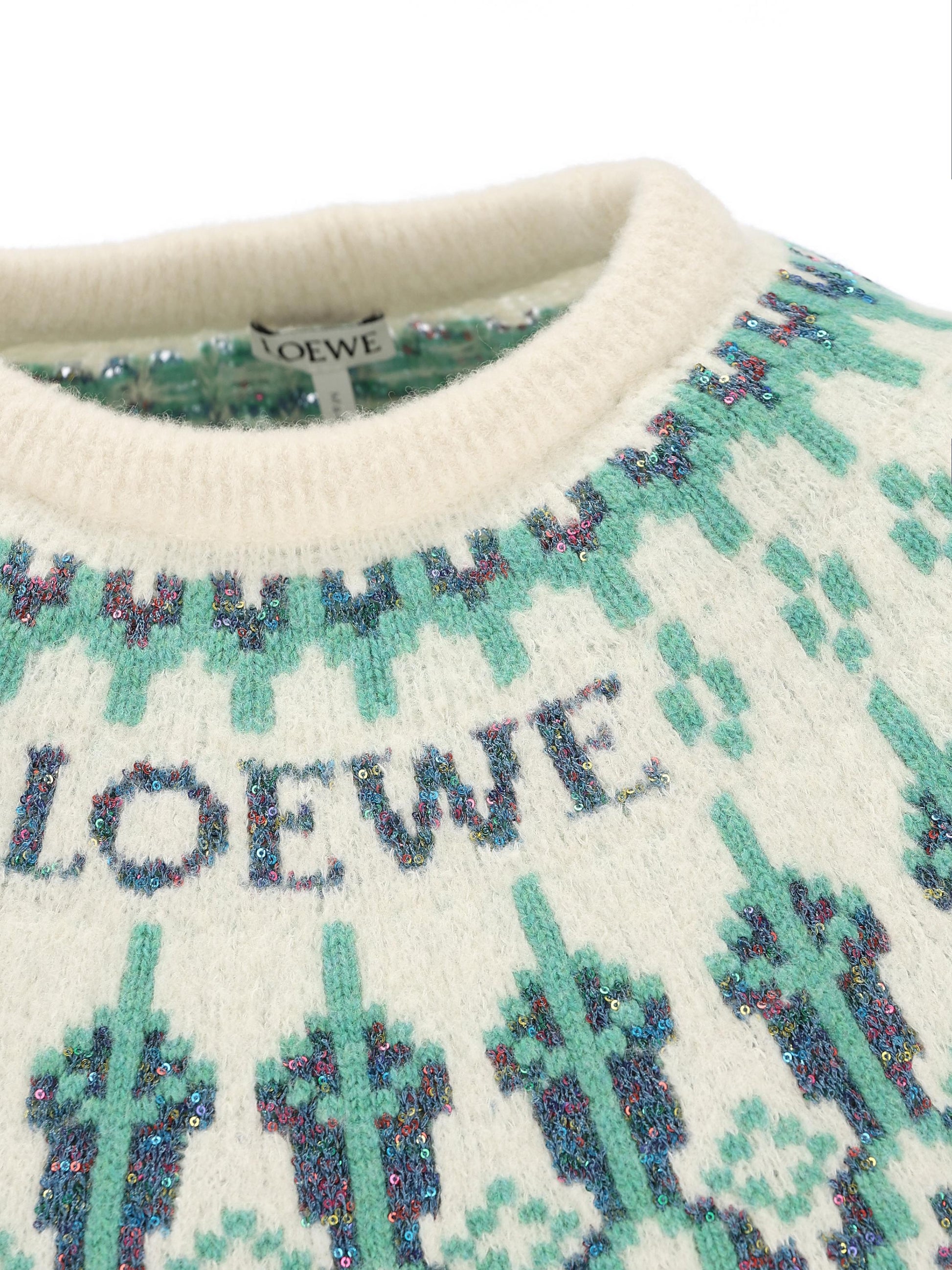 Maglione realizzato in lana e poliammide. S359Y14KIB 2093 LOEWE 