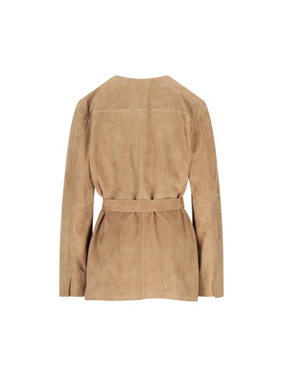 Giacca realizzata in pelle scamosciata. 2611441021600 001 MAX MARA 