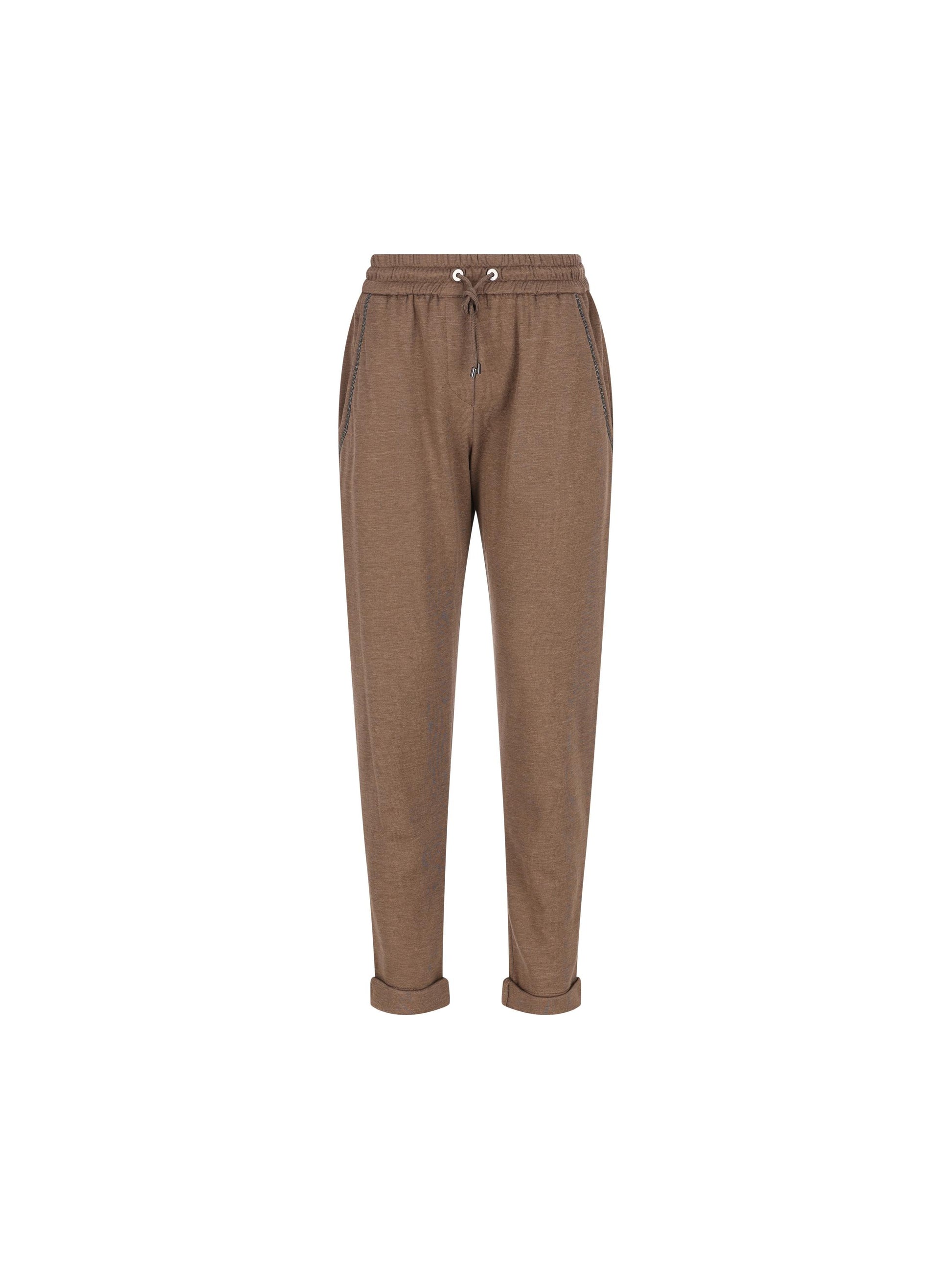 Pantaloni realizzati in cotone e seta. MD828SB899 C9122 BRUNELLO CUCINELLI 
