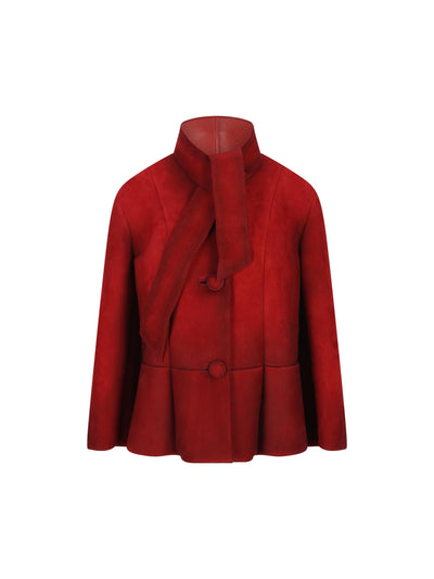 Giacca realizzata in pelle scamosciata. 55858 173BF0041 PRADA 