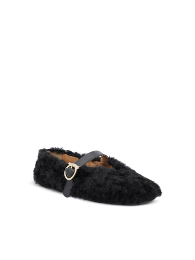 Ballerine realizzate in shearling 01K586 787502001 SALVATORE FERRAGAMO 