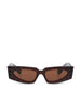 Occhiali da sole in acetato. VG0001S-006 BROWN-BROWN-BROWN VALENTINO GARAVANI 