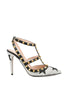 Décolleté Rockstud realizzate in pelle con cristalli. 8W2S0393GIR T27 VALENTINO GARAVANI 