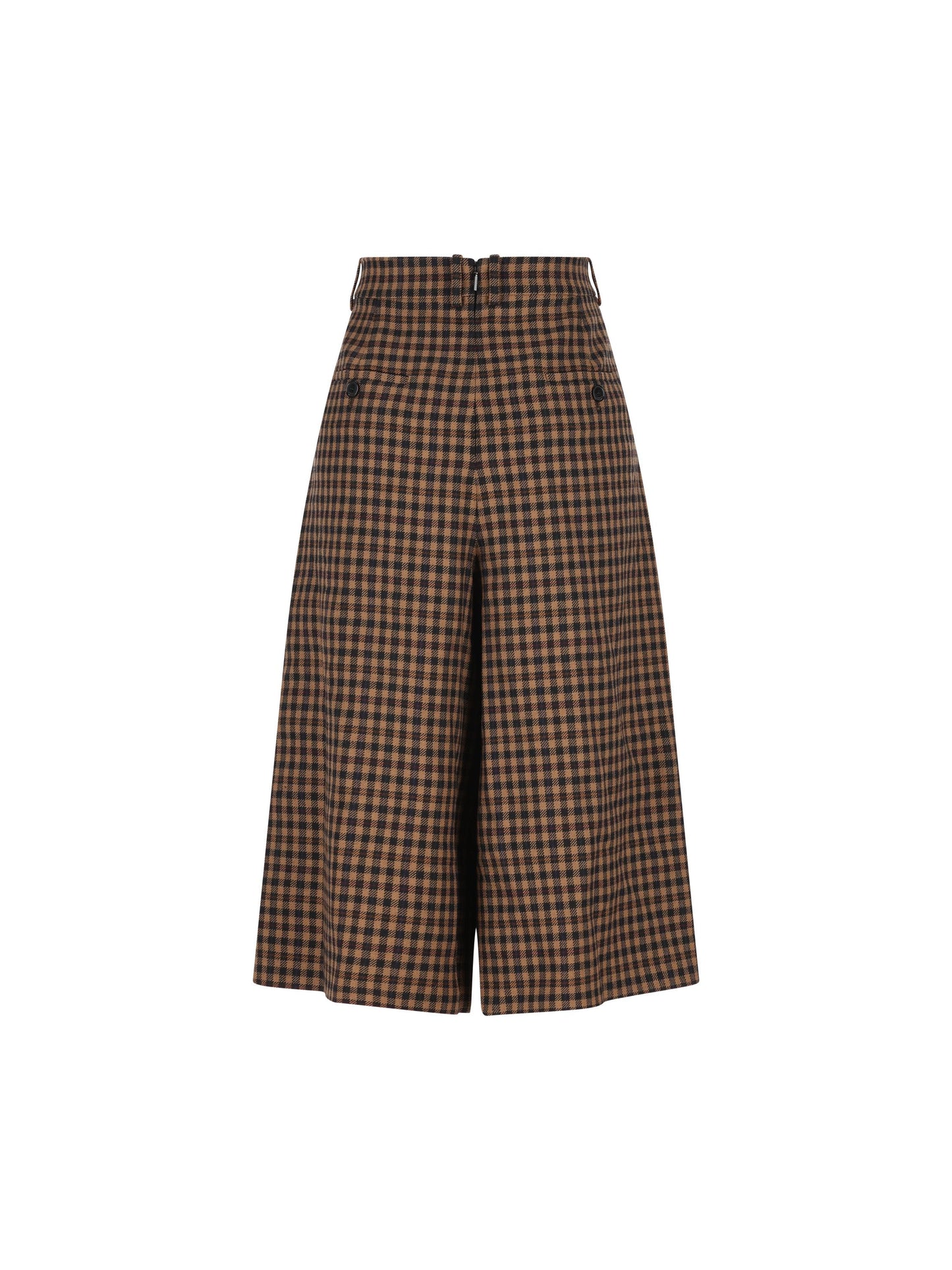 Gonna pantalone realizzata in lana a quadri. 831073 Y3J122945 SAINT LAURENT 