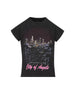 T-Shirt Shrunk City Of Angels in nero délavé 807341 TSVR51041 BALENCIAGA 
