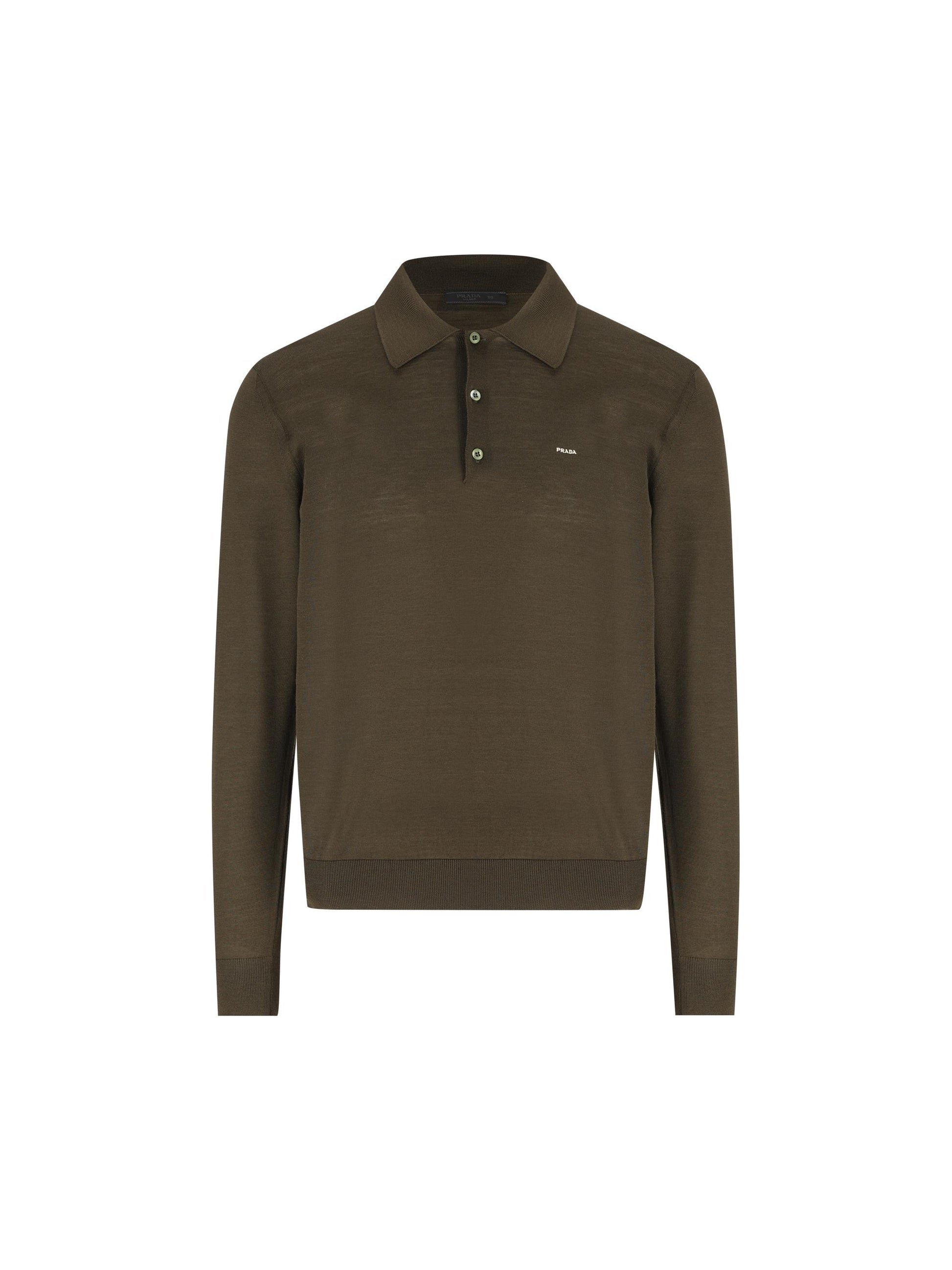 Polo in lana vergine. UMF147 18DYF0161 PRADA 