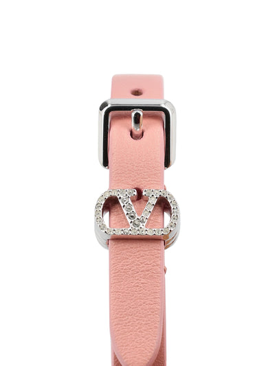 Bracciale realizzato in pelle e cristalli. 7W2J0AH7PJK BPX VALENTINO GARAVANI 