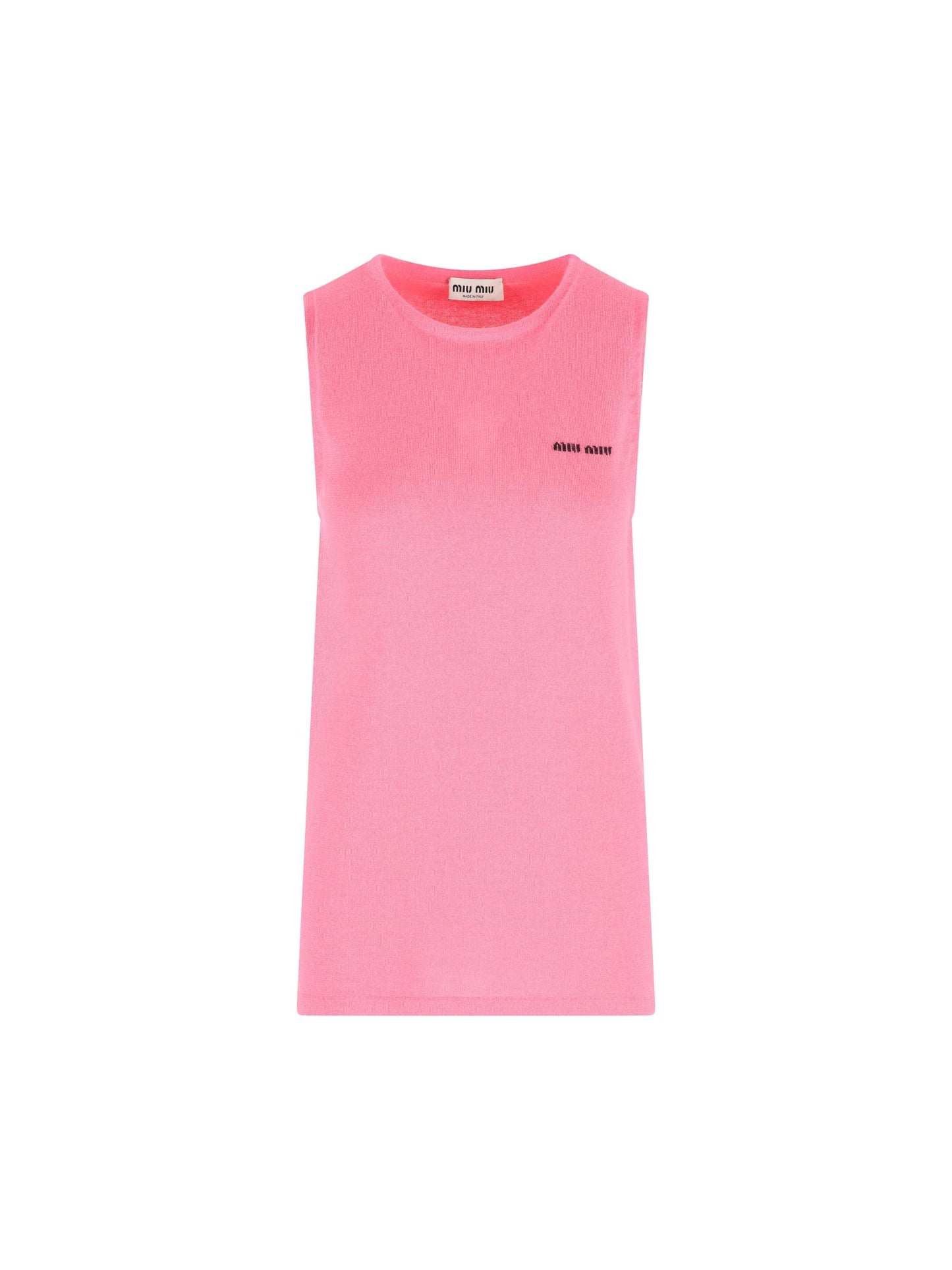 Top Smanicato in Seta e Cashmere MMV314 17I7F0AEJ MIU MIU 