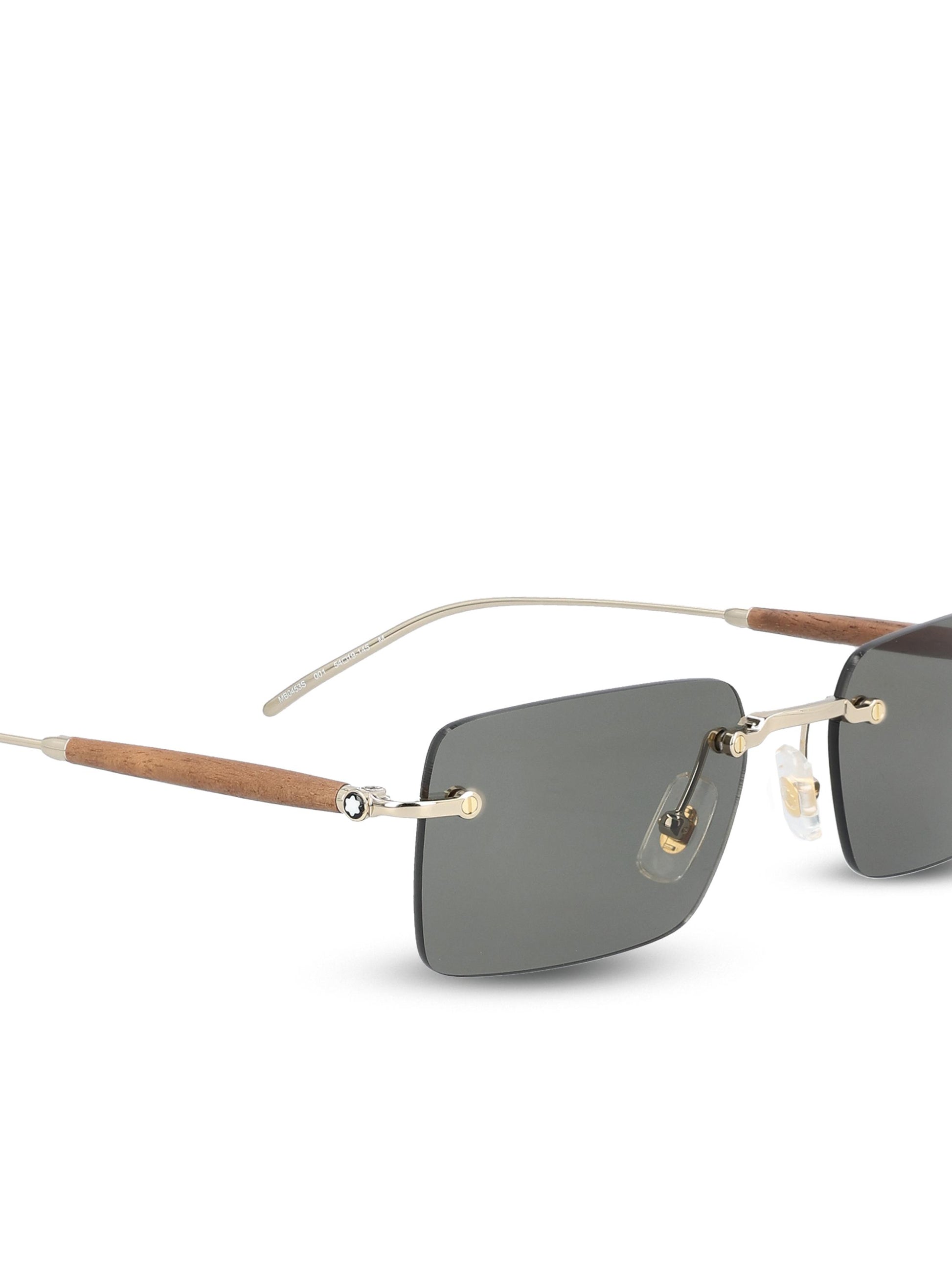 Occhiali da sole realizzati in metallo. MB0453S GOLD-GOLD-GREY MONTBLANC 