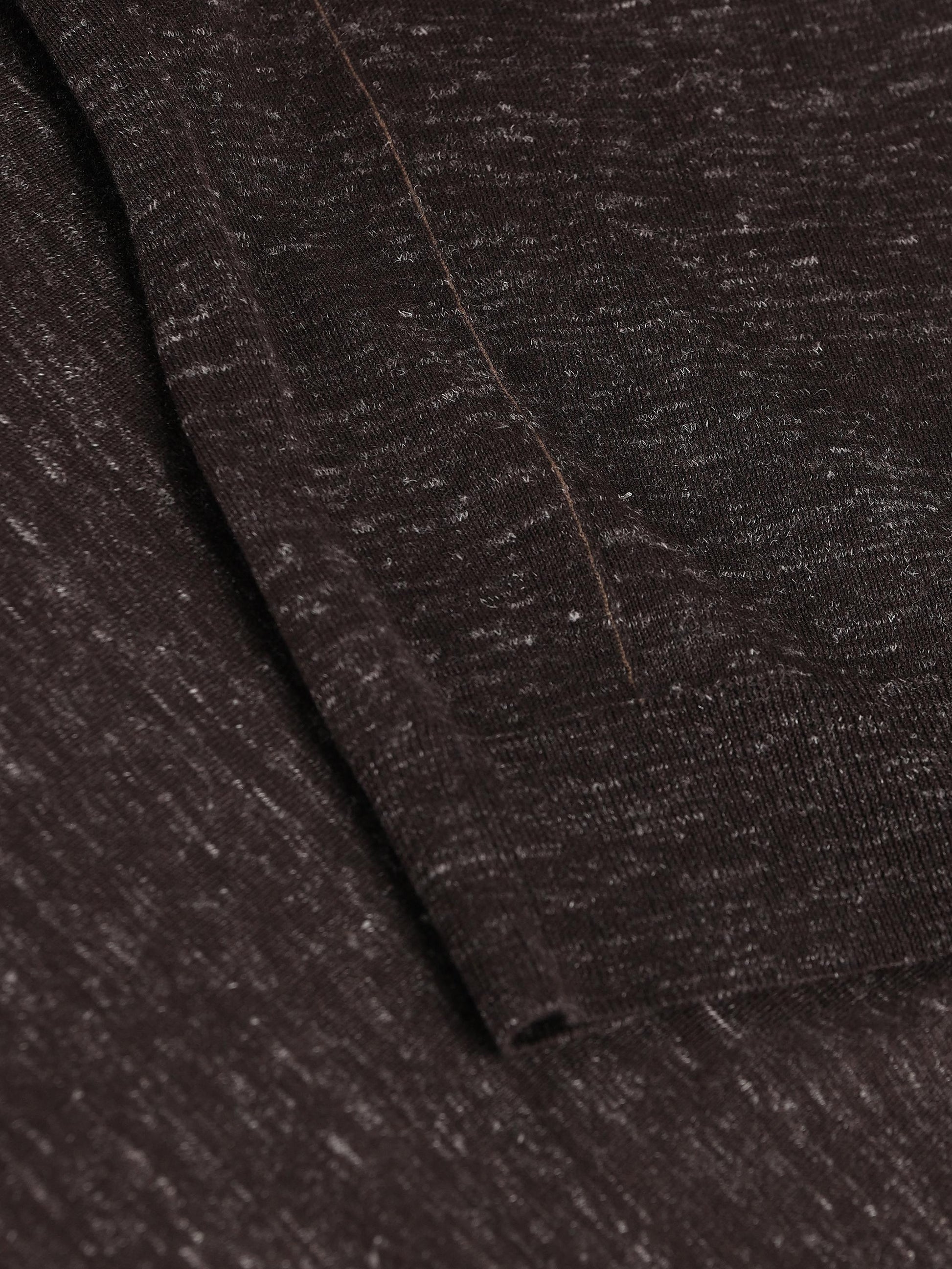 Girocollo in seta, cashmere e lino grigio melange UHF91A3 110202 ZEGNA 