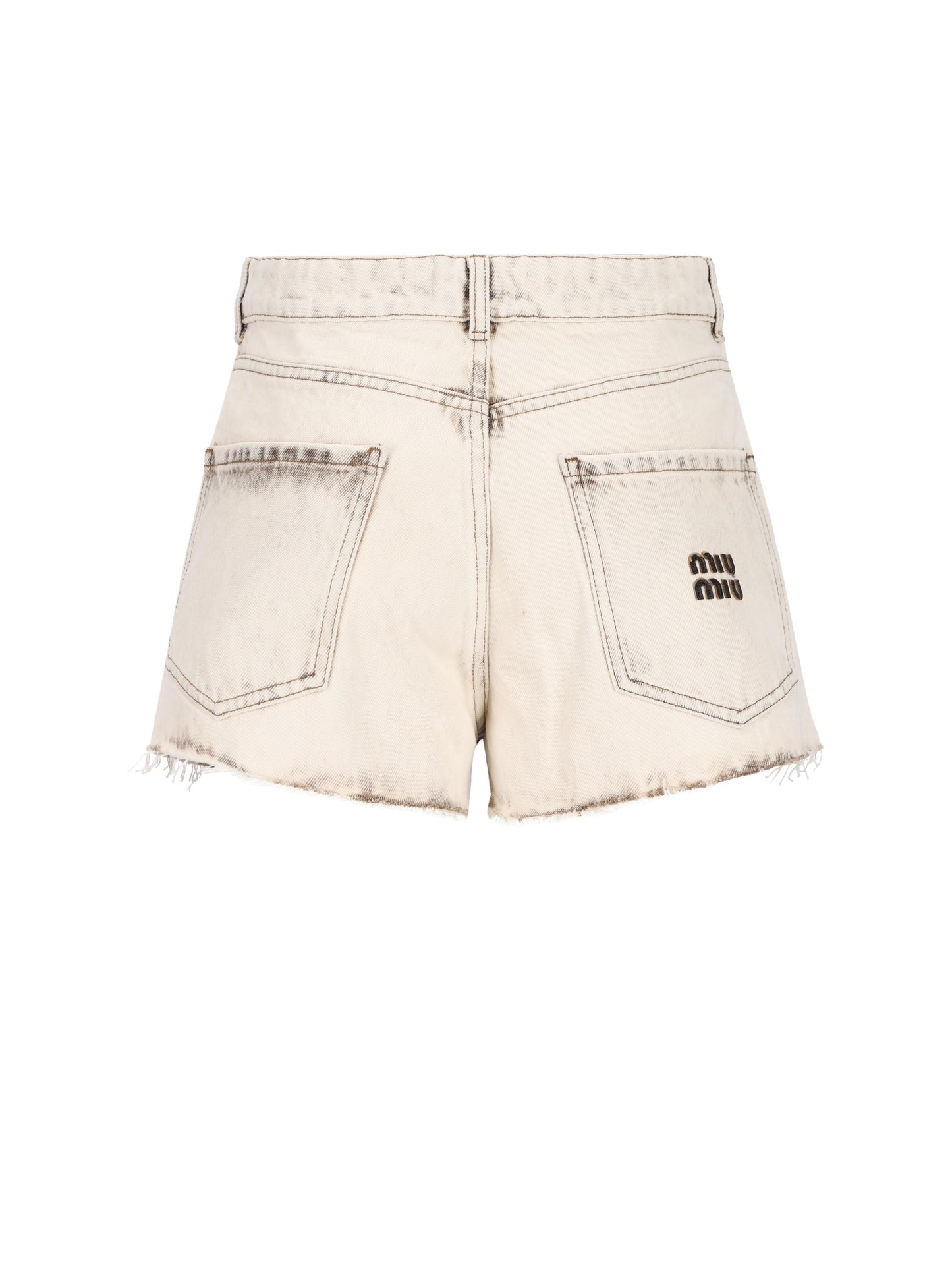 Shorts realizzati in cotone. GWP602 183TF0009 MIU MIU 