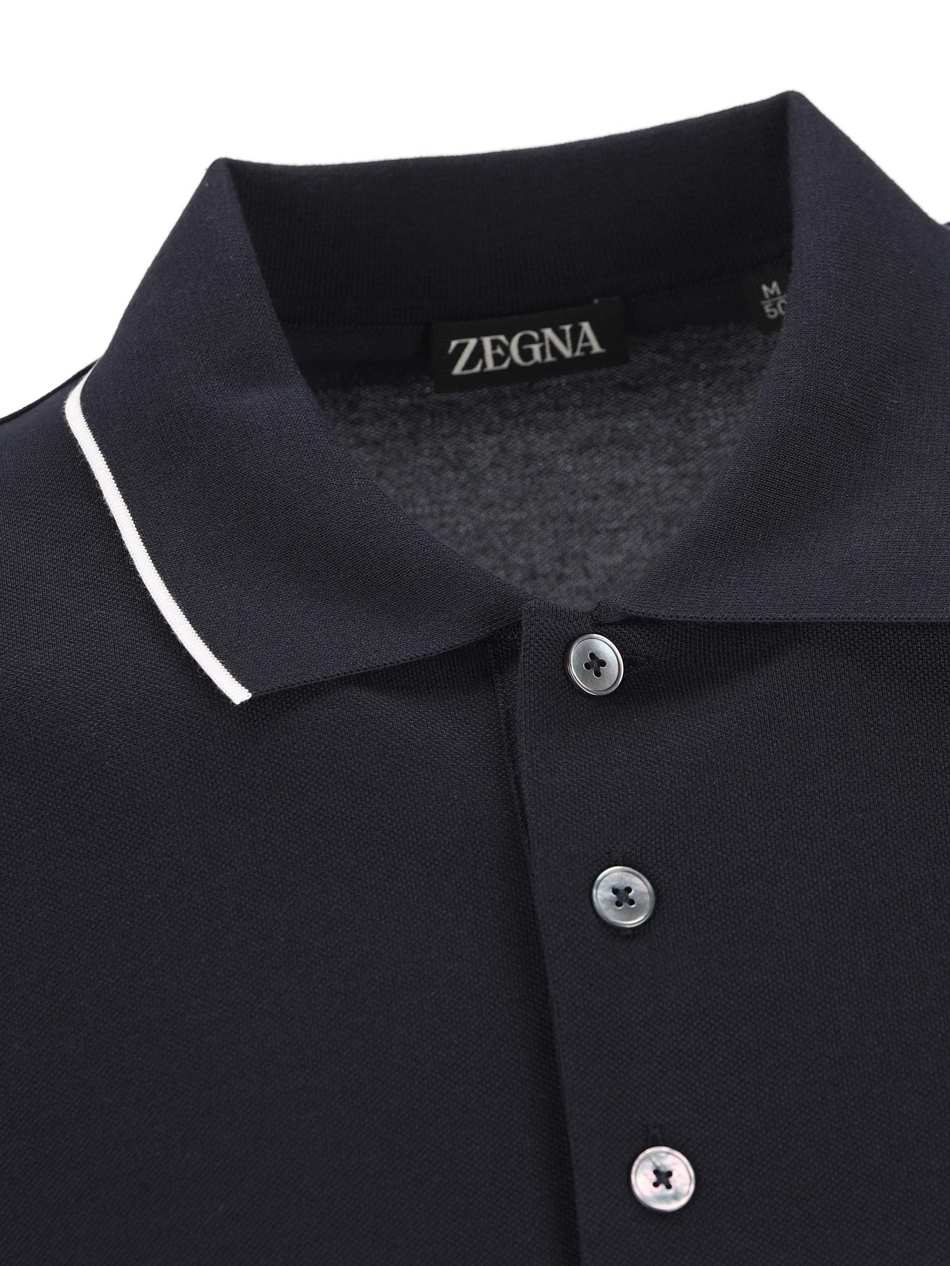 Polo realizzata in cotone. RE7358A5 B746B09 ZEGNA 