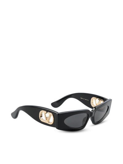 Occhiali da sole in acetato. VG0001S-001 BLACK-BLACK-GREY VALENTINO GARAVANI 