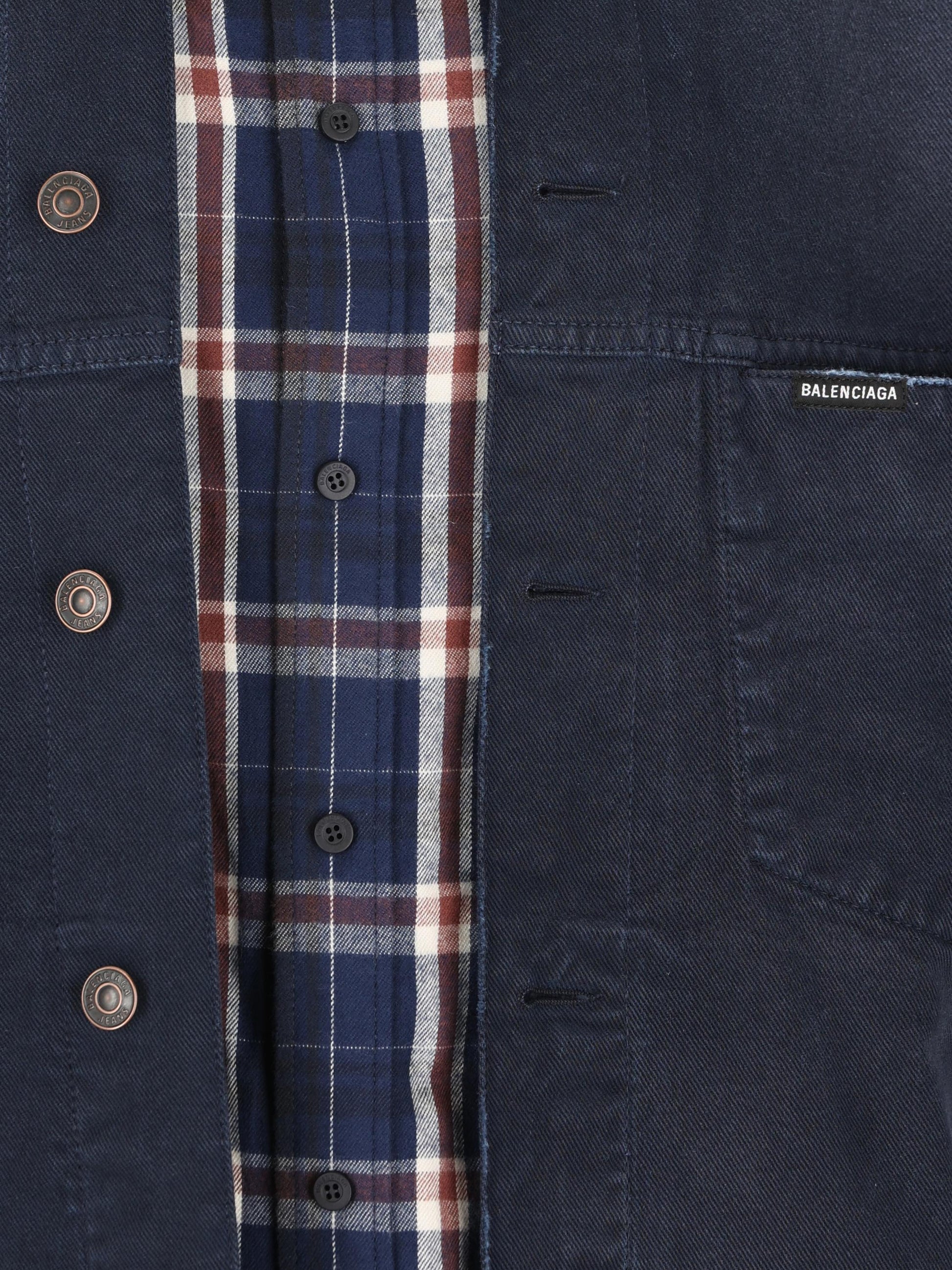 Giacca-camicia realizzata in cotone. 857174 TTW648074 BALENCIAGA 