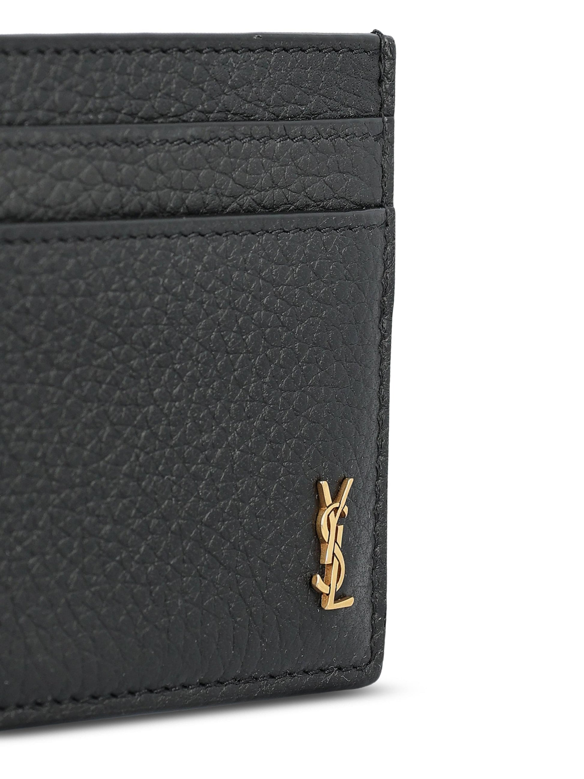 Portacarte realizzato in pelle martellata. 847951 AAET91000 SAINT LAURENT 
