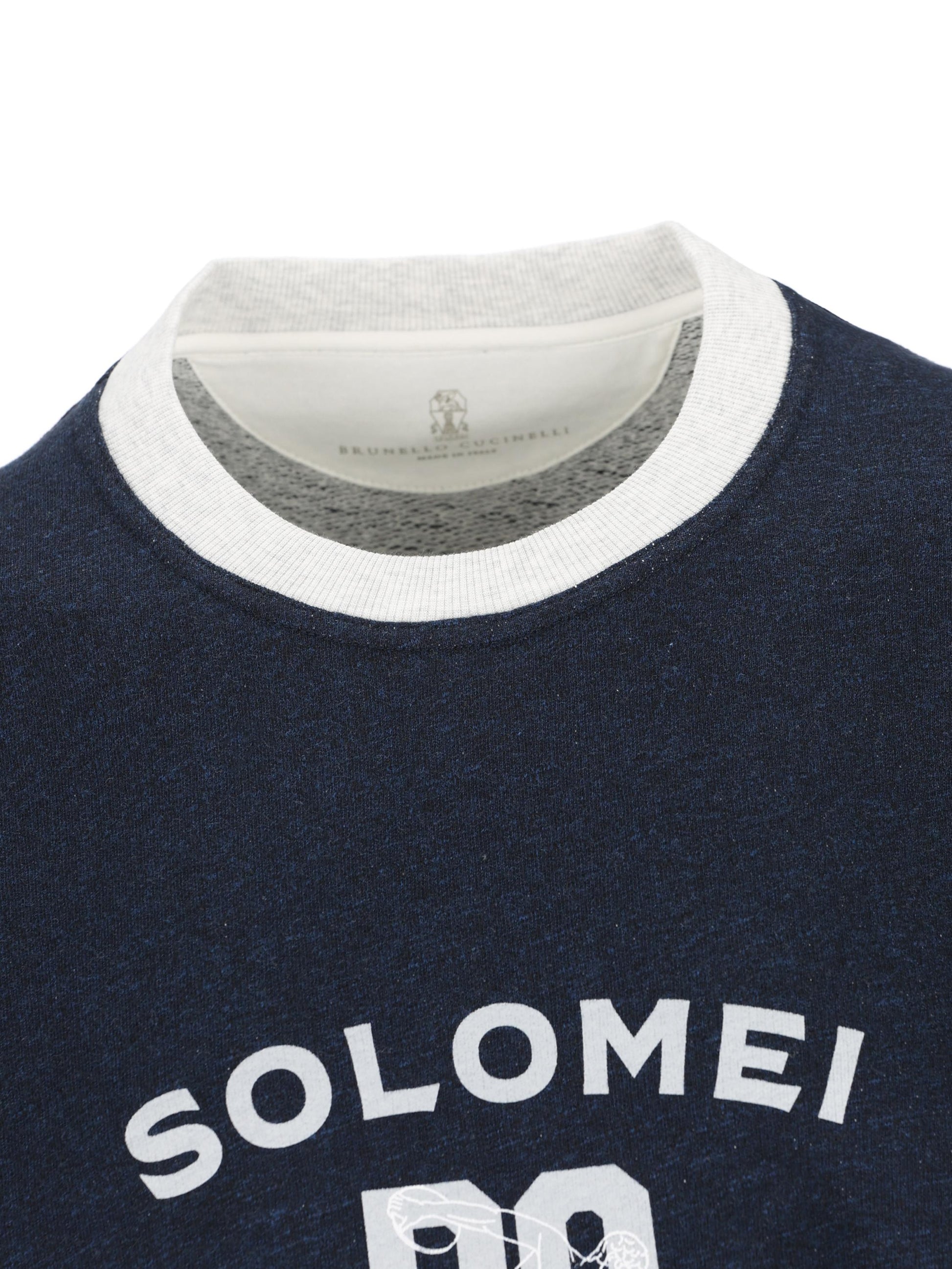 Felpa realizzata in cotone e lino. MR8313380G CD649 BRUNELLO CUCINELLI 