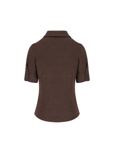 Camicia realizzata in cotone e lana. 836442 Z7AXV2063 GUCCI 