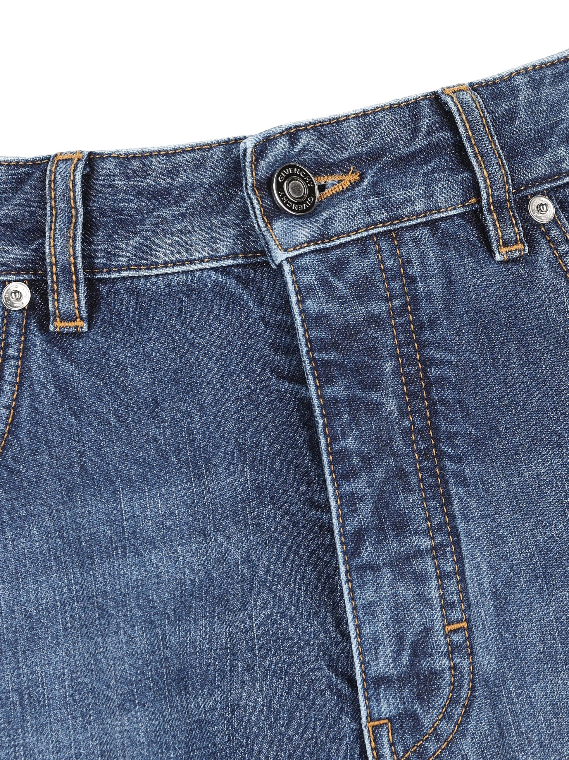 Jeans in denim slavato blu scuro BM51MN516L 401 GIVENCHY 