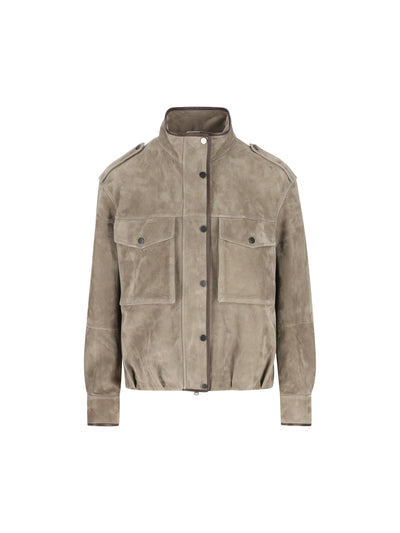 Outwear realizzato in camoscio MPCAI7787 C8850 BRUNELLO CUCINELLI 