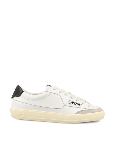 Sneakers Windscape low in pelle bianca e nera SCLM UK02 AUTRY 